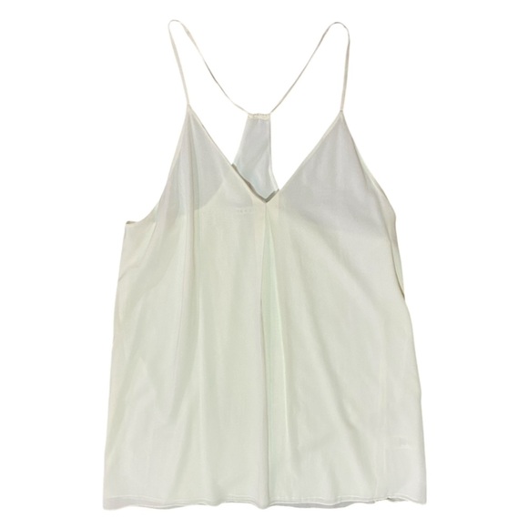 Alice + Olivia Fierra Y Back Tank Dress in Optic White Sz M Silk - Picture 1 of 4